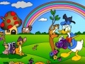 Παιχνίδι Donald Duck. Online Coloring Page