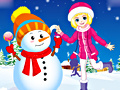 Παιχνίδι Winter Snowman and Girl