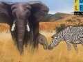 Παιχνίδι Zebra And Elephants: Puzzle