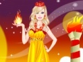 Παιχνίδι Barbie Fire Princess Dress Up