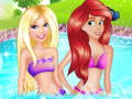 Παιχνίδι Barbie & Ariel Pool Party