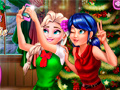 Παιχνίδι Ladybug And Elsa Xmas Selfie