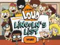 Παιχνίδι The Loud House: Lincolns List  