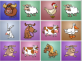 Παιχνίδι Farm animals matching puzzles