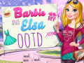 Παιχνίδι Barbie and Elsa OOTD