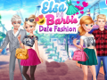Παιχνίδι Elsa and Barbie Date Fashion