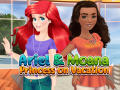 Παιχνίδι Ariel and Moana Princess on Vacation