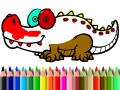 Παιχνίδι Back To School: Aligator Coloring