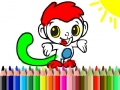 Παιχνίδι Back To School: Monkey Coloring