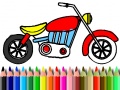 Παιχνίδι Back To School: Motorbike Coloring
