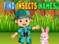 Παιχνίδι Find Insects Names
