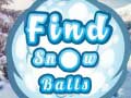 Παιχνίδι Find Snow Balls
