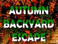 Παιχνίδι Autumn Backyard Escape 