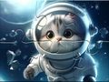 Παιχνίδι Jigsaw Puzzle: Astronaut-Cat