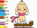 Παιχνίδι Coloring Book: Dog-Riding-Sled