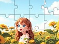 Παιχνίδι Jigsaw Puzzle: Sunflower Girl