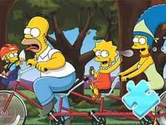 Παιχνίδι Jigsaw Puzzle: Simpson Family Riding