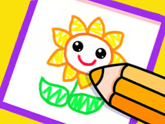 Παιχνίδι Toddler Drawing: Beautiful Flower