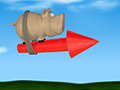 Παιχνίδι Pig on the Rocket