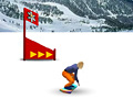 Παιχνίδι Snowboard slalom