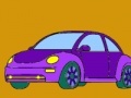 Παιχνίδι Purple old model car coloring