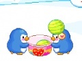 Παιχνίδι Penguins and ice cream balls