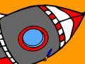 Παιχνίδι Flying Space rocket coloring