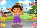 Παιχνίδι Dora out to park. Dressup
