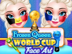 Κατεψυγμένο Queen World Cup Πρόσωπο Art 