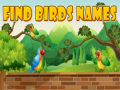 Παιχνίδι Find Birds Names