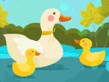 Παιχνίδι Mother Duck and Ducklings Jigsaw