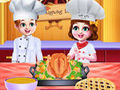 Παιχνίδι Chef Twins Thanksgiving Dinner Cooking