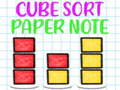 Παιχνίδι Cube Sort Paper Note