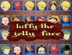 Luffy το ζελέ πρόσωπο .
