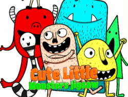 Παζλ Cute Little Monsters 