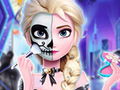 Παιχνίδι Elsa's Halloween Party Tattoo