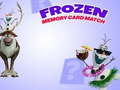 Παιχνίδι Frozen Memory Card Match