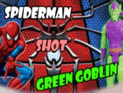 Ο Spiderman πυροβόλησε το Green Goblin.
