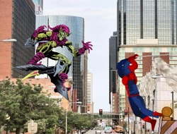 Δημιουργός σκηνής Spiderman .