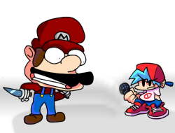Friday Night Funkin 3 Days Until To Mario Steals Your Liver 