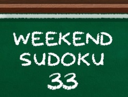 Σαββατοκύριακο Sudoku 33 .