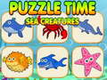 Παιχνίδι Puzzle Time Sea Creatures