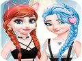 Παιχνίδι Elsa and Anna Dress Up Makeup 