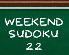 Σαββατοκύριακο Sudoku 22 .