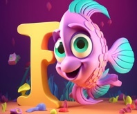 Βιβλίο ζωγραφικής: Letter F 