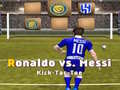 Παιχνίδι Messi vs Ronaldo Kick Tac Toe