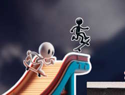 Ασπρόμαυρο Stickman .