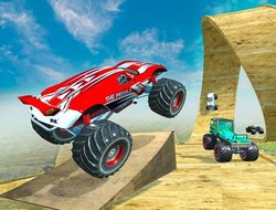 Mega Ramp Monster Truck Race.
