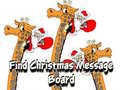 Παιχνίδι Find Christmas Message Board