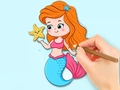 Παιχνίδι Coloring Book: Beautiful Mermaid Princess